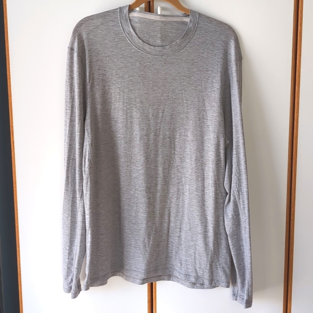 Lululemon Somatic Aero Long Sleeve Tee Sea Salt Gray
